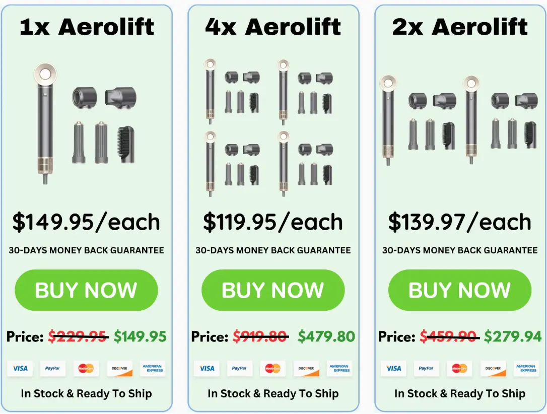  Aerolift® Price Chart